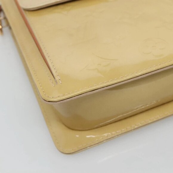 LOUIS VUITTON Monogram Vernis Motto Accessory Pouch Beige M91136 LV Auth ep9462 - Picture 5 of 16